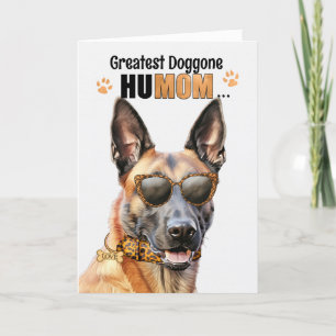 Cartes Pour Fêtes Annuelles Chien Malinois belge le plus grand HuMOM Fête des
