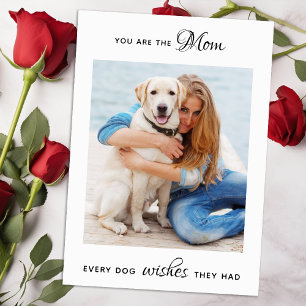 Cartes Pour Fêtes Annuelles Chien Maman Personnalisé Chien Chien Pet Photo Fêt