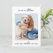 Cartes Pour Fêtes Annuelles Chien Maman Personnalisé Chien Chien Pet Photo Fêt (Debout devant)