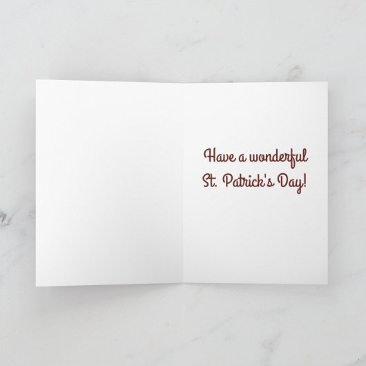 Cartes Pour Fêtes Annuelles Chien Mignon Tout Simplement Saint Patrick's Day P (Intérieur)