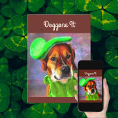 Cartes Pour Fêtes Annuelles Chien Mignon Tout Simplement Saint Patrick's Day P