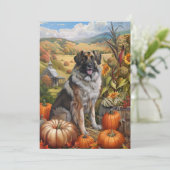 Cartes Pour Fêtes Annuelles Chien pasteur anatolien Récolte d'automne Thanksgi (Debout devant)