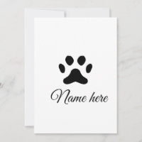 Chien patte noir animal ajouter nom texte animal p