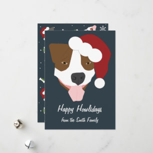 Cartes Pour Fêtes Annuelles Chien père Noël - Personnalisable