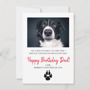 Cartes Pour Fêtes Annuelles Chien Photo Joyeux Anniversaire Papa De Secourt Ch