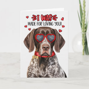Cartes Pour Fêtes Annuelles Chien Pointeur Shorthair allemand qui vous aime Va