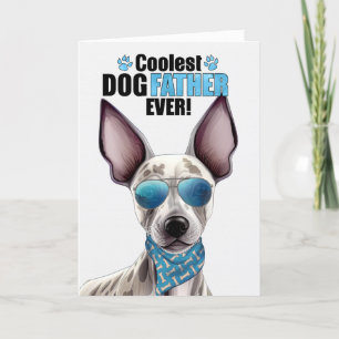 Cartes Pour Fêtes Annuelles Chien sans cheveux Coolest papa jamais Fête des pè
