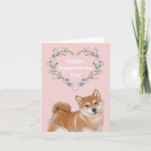 Cartes Pour Fêtes Annuelles Chien Shiba Inu Saint-Valentin
