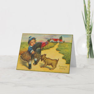 Cartes Pour Fêtes Annuelles Chien & Turquie