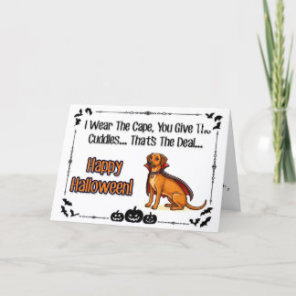 Cartes Pour Fêtes Annuelles Chien Vampire - Commandant de câlins d'Halloween c