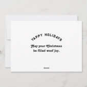 Cartes Pour Fêtes Annuelles Chiens amusants Noël (Dos)