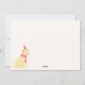 Cartes Pour Fêtes Annuelles Chiens de fête colorés (Dos)
