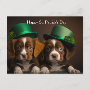 Cartes Pour Fêtes Annuelles chiens de la Saint-Patrick