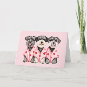 Cartes Pour Fêtes Annuelles Chiens de la Saint Valentin