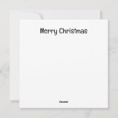 Cartes Pour Fêtes Annuelles Chiens de Noël Boston Terrier (Dos)