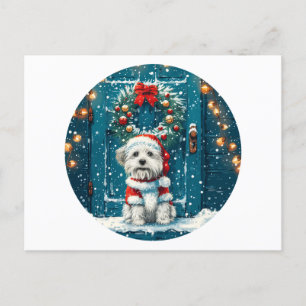 Cartes Pour Fêtes Annuelles Chiens de Noël Chih Tzu