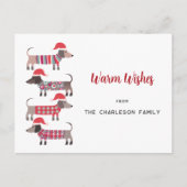 Cartes Pour Fêtes Annuelles Chiens de Noël en Casquette