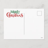 Cartes Pour Fêtes Annuelles Chiens de Noël joyeux (Dos)