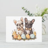 Cartes Pour Fêtes Annuelles Chiens de Pâques (Debout devant)