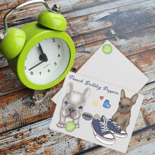 Cartes Pour Fêtes Annuelles Chiens de taureau français