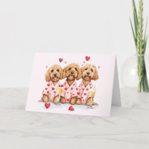 Cartes Pour Fêtes Annuelles Chiens de Valentines Day