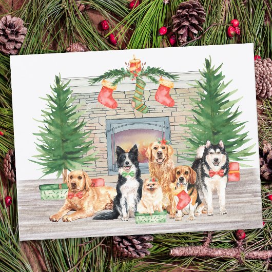 Cartes Pour Fêtes Annuelles Chiens mignons Animaux de compagnie Lover Chien ch
