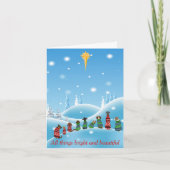 Cartes Pour Fêtes Annuelles Chiens sur mesure dans les Sweaters Star Toutes le (Devant)