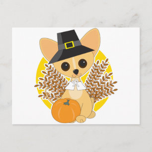 Cartes Pour Fêtes Annuelles Chihuahua Thanksgiving