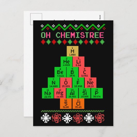 Cartes Pour Fêtes Annuelles Chiistree (Devant / Derrière)