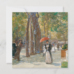 Cartes Pour Fêtes Annuelles Childe Hassam - Cinquième Avenue À Washington Carr