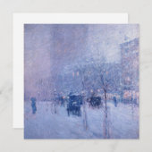 Cartes Pour Fêtes Annuelles Childe Hassam - Fin de l'après-midi, New York, hiv (Devant / Derrière)