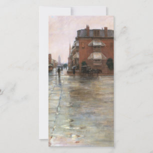 Cartes Pour Fêtes Annuelles Childe Hassam - Rainy Day, Boston