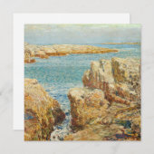Cartes Pour Fêtes Annuelles Childe Hassam - Scène Côtière, Îles Des Chaussures (Devant / Derrière)