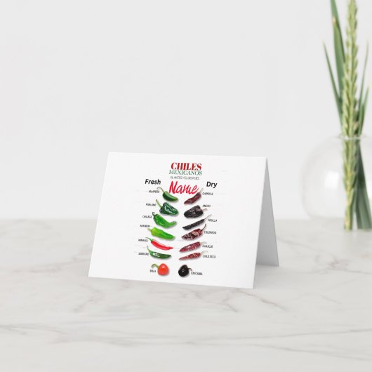 Cartes Pour Fêtes Annuelles Chiles Fresh and Dry Thunder_Cove (Devant)