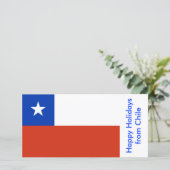Cartes Pour Fêtes Annuelles Chili : Joyeuses fêtes du Drapeau (Debout devant)