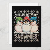 Cartes Pour Fêtes Annuelles Chillat avec mes neiges Noël Vilain Noël Noël (Devant / Derrière)