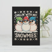 Cartes Pour Fêtes Annuelles Chillat avec mes neiges Noël Vilain Noël Noël (Debout devant)