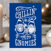 Cartes Pour Fêtes Annuelles Chillin avec mes nègres Noël Gnome Quarantine
