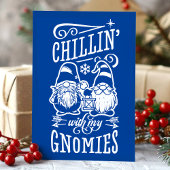 Cartes Pour Fêtes Annuelles Chillin avec mes nègres Noël Gnome Quarantine