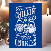 Cartes Pour Fêtes Annuelles Chillin avec mes nègres Noël Gnome Quarantine