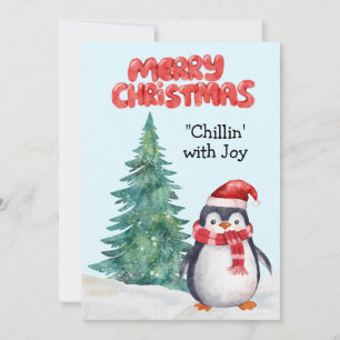 Cartes Pour Fêtes Annuelles "Chillin' with Joy - Joyeux Noël