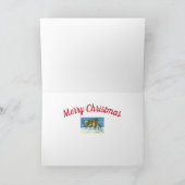 CARTES POUR FÊTES ANNUELLES CHINCOTEAGUE PONIES & NOËL SOUHAITE VERSE (Intérieur)