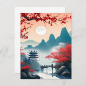 Cartes Pour Fêtes Annuelles Chine (Devant / Derrière)