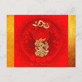 Cartes Pour Fêtes Annuelles Chine FU Luck lantern Rabbit Année saluant HPC3 (Devant)