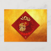 Cartes Pour Fêtes Annuelles Chine FU Luck lantern Rabbit Année saluant PC1 (Devant)