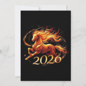 Cartes Pour Fêtes Annuelles Chinese Year of Horse 2026 Celebrations (Devant)