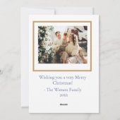 Cartes Pour Fêtes Annuelles Chinoiserie Noël Vert rouge Pagode 2 photos (Dos)