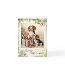 Chiot Beagle de Noël Victorien