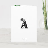 Cartes Pour Fêtes Annuelles Chiot dans une boîte, Joyeux Noël (Dos)