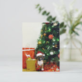 Cartes Pour Fêtes Annuelles chiot de Noël (Debout devant)